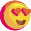 Heart eyes іконка 64x64