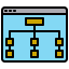 Flow chart icon 64x64