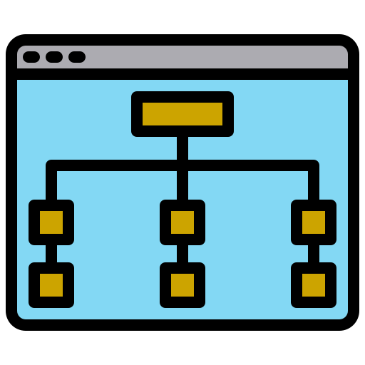 Flow chart icon