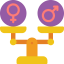 Gender equality icon 64x64