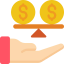 Gender pay gap icon 64x64