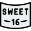 Sweet sixteen Symbol 64x64