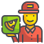 Delivery man icon 64x64