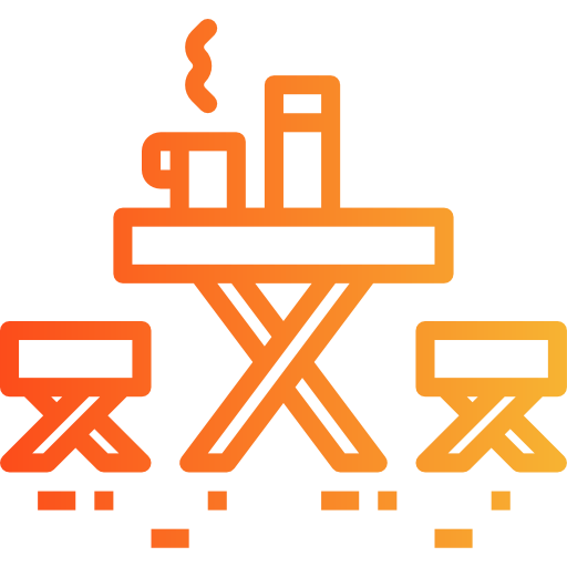 Camp table icon