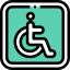 Disabled sign icône 64x64