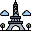 Eiffel tower icon 64x64