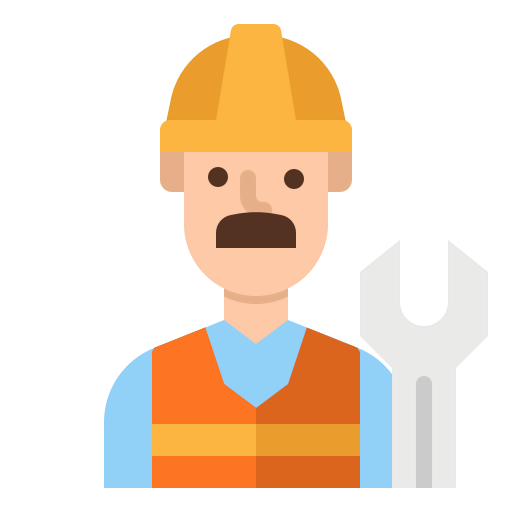 Construction worker icon