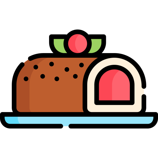 Roll cake icon