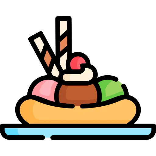 Banana split icon