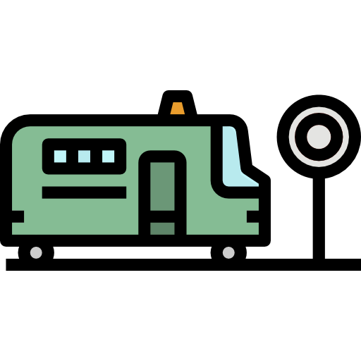 Bus stop icon