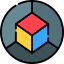 3d cube ícone 64x64