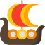 Viking ship icon 64x64