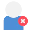 Remove user icon 64x64