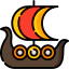 Viking ship icon 64x64
