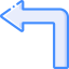 Left turn icon 64x64