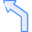 Left turn icon 64x64
