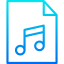 Music file icon 64x64