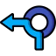 Left turn icon 64x64