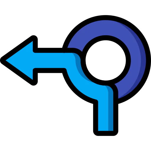 Left turn icon