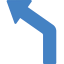 Left turn icon 64x64