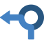 Left turn icon 64x64