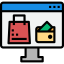 Shopping online icon 64x64