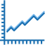 Line chart biểu tượng 64x64