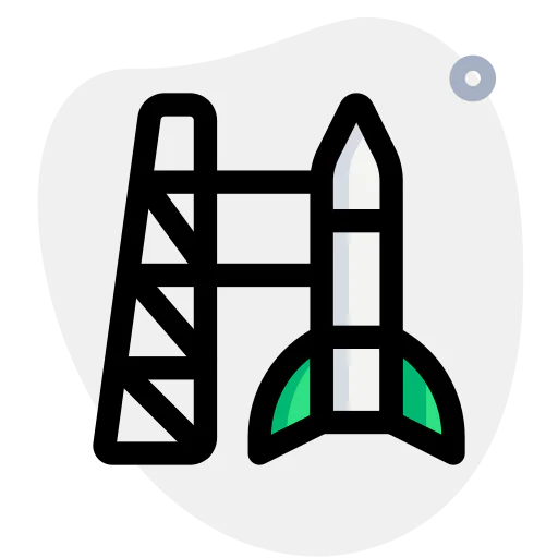 Rocket launch icon
