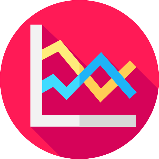 Line chart icon