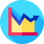 Line chart icon 64x64