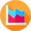 Line chart icon 64x64