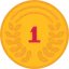 Gold medal icon 64x64