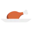 Chicken leg ícono 64x64