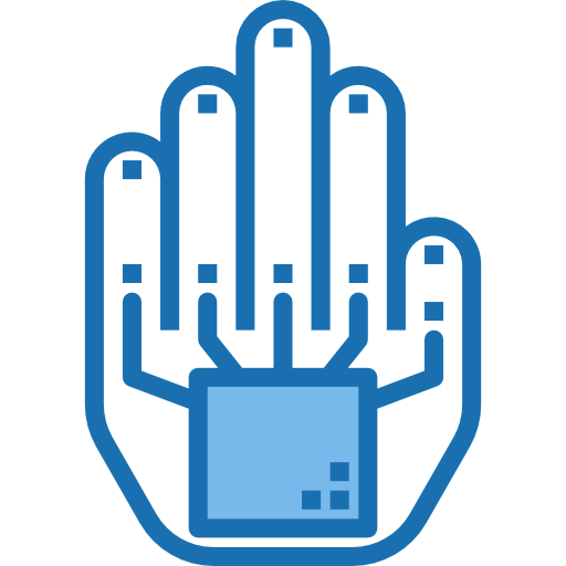 Wired gloves icon