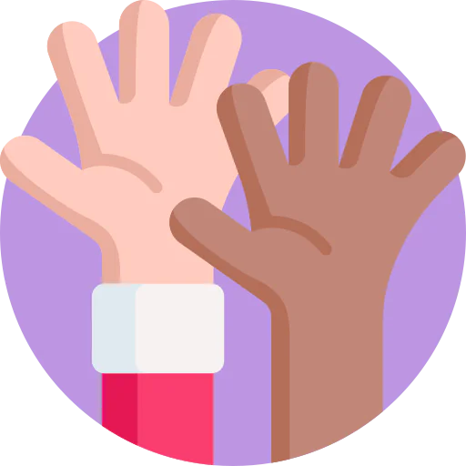 Hands up icon