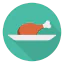Chicken leg ícono 64x64
