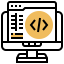Binary code icon 64x64