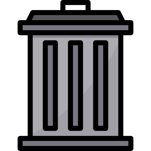 Trash bin icon