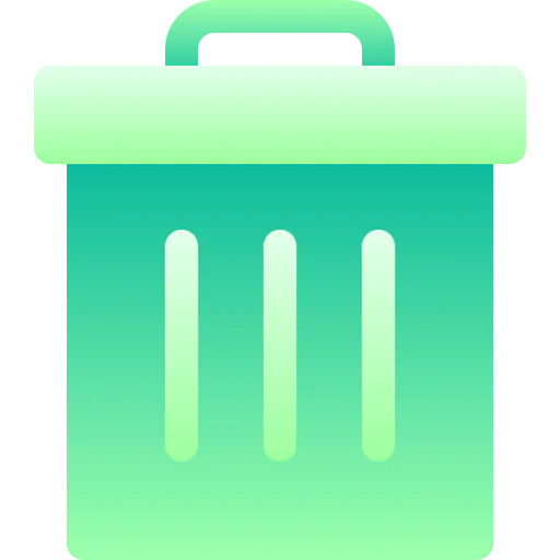 Trash bin icon
