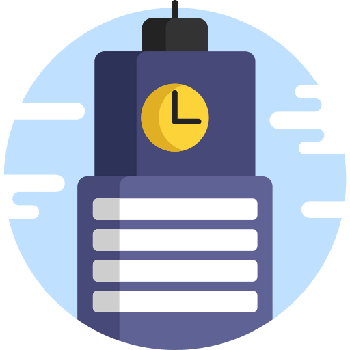Clock tower icon