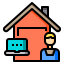 Working at home Symbol 64x64