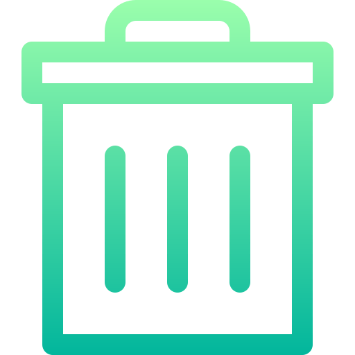 Trash bin icon
