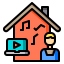 Stay at home Symbol 64x64