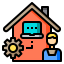 Working at home Symbol 64x64