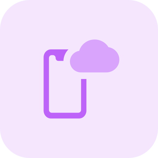Mobile cloud icon