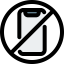 No smartphones icon 64x64