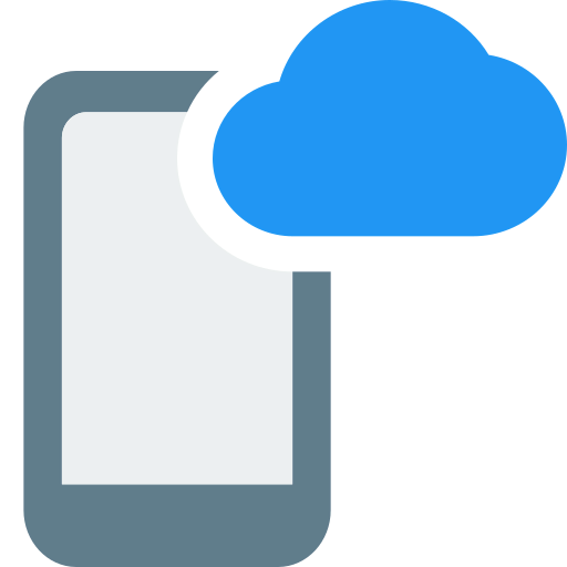 Mobile cloud icon
