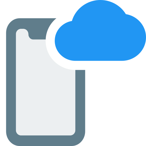 Mobile cloud icon
