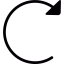Thin refresh arrow Symbol 64x64