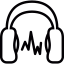 Sounds between headphones Symbol 64x64